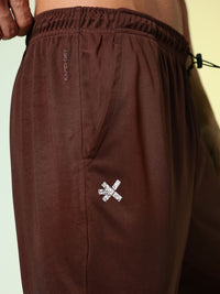 HRX by Hrithik Roshan Men Rapid-Dry Retro Brand Logo Printed Training Cargo Joggers