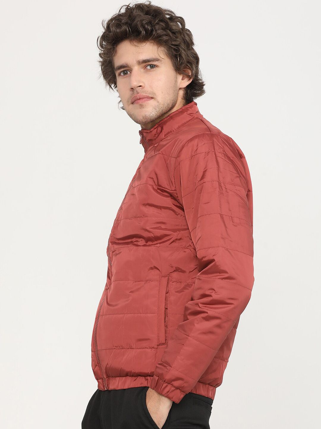 HIGHLANDER Men Rust Puffer Jacket