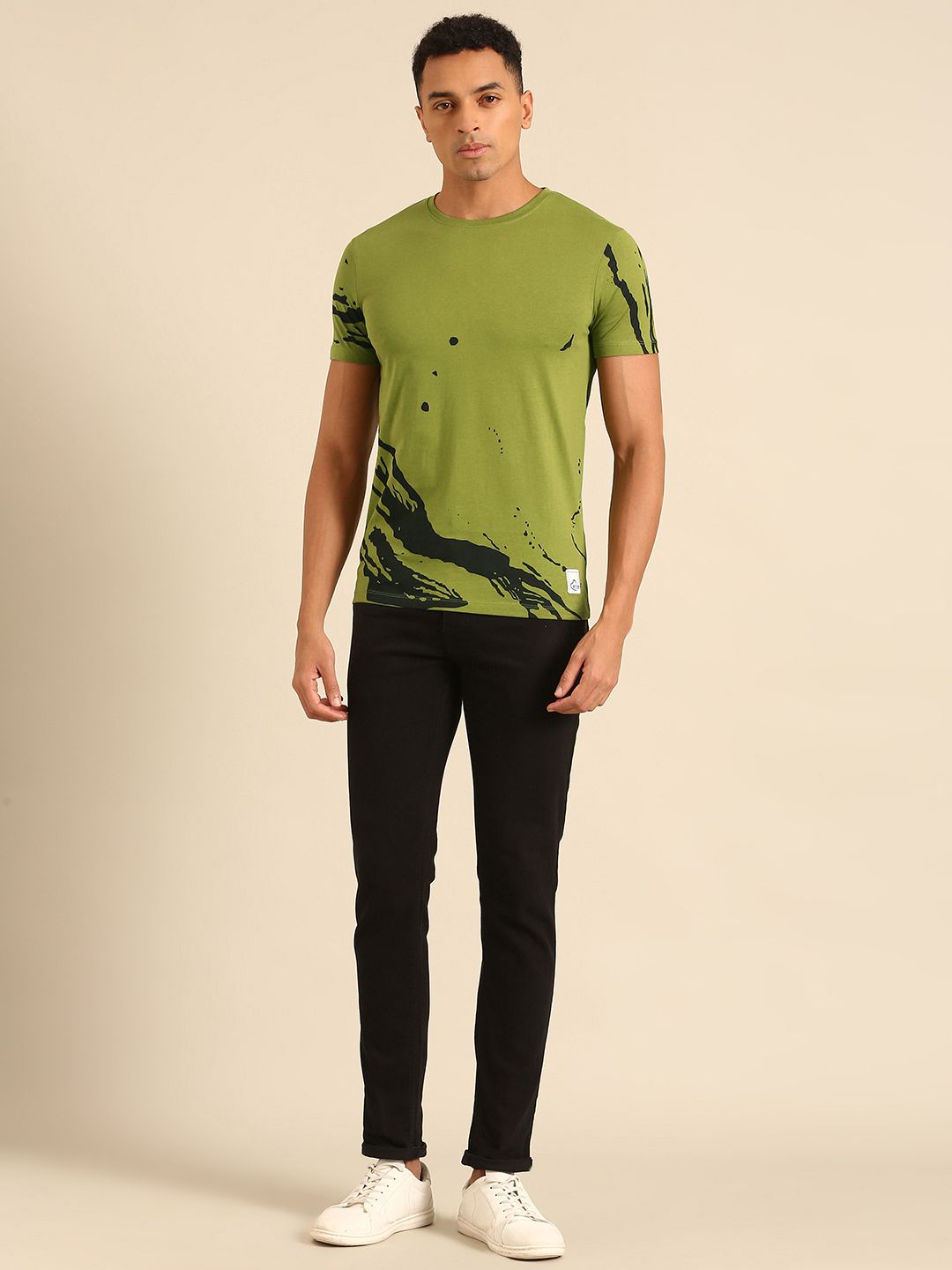 Being Human Printed Pure Cotton T-shirt