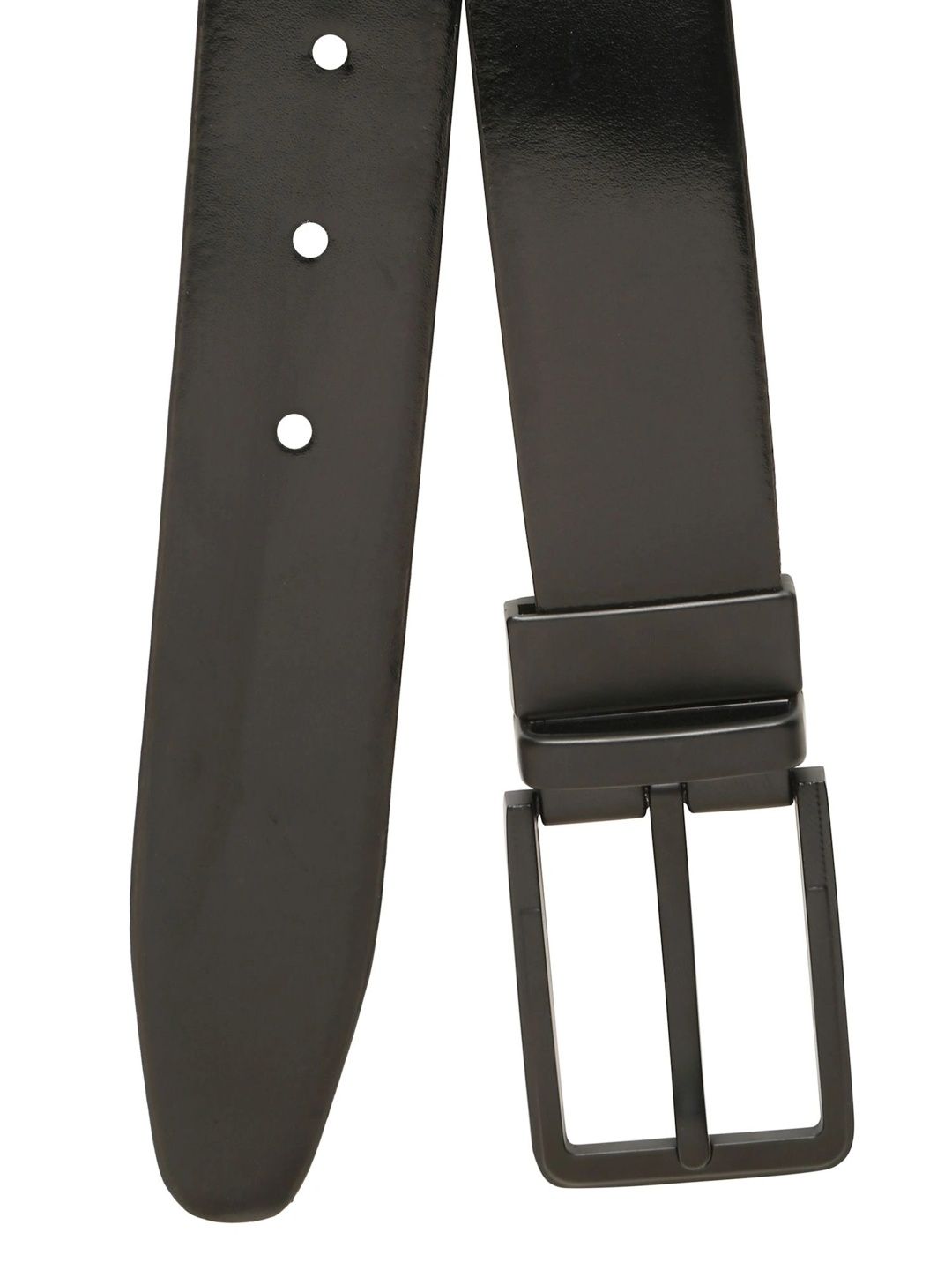 Teakwood Leathers Men Textured Leather Reversible Formal Belt