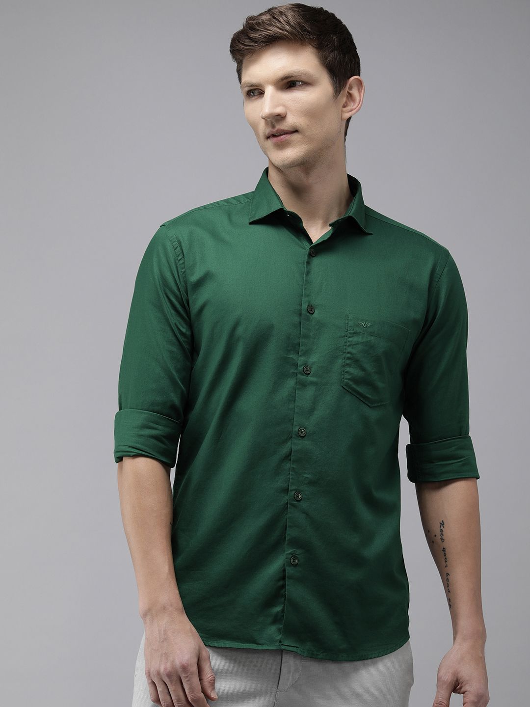 Park Avenue Pure Cotton Slim Fit  Casual Shirt
