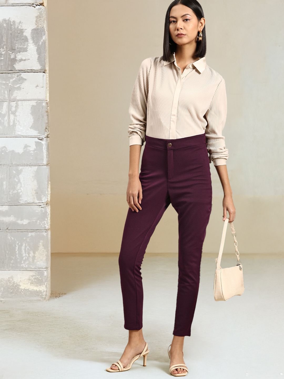 all about you Women High-Rise Trousers