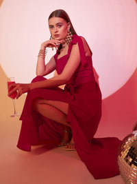 Berrylush Flared Maxi Dress