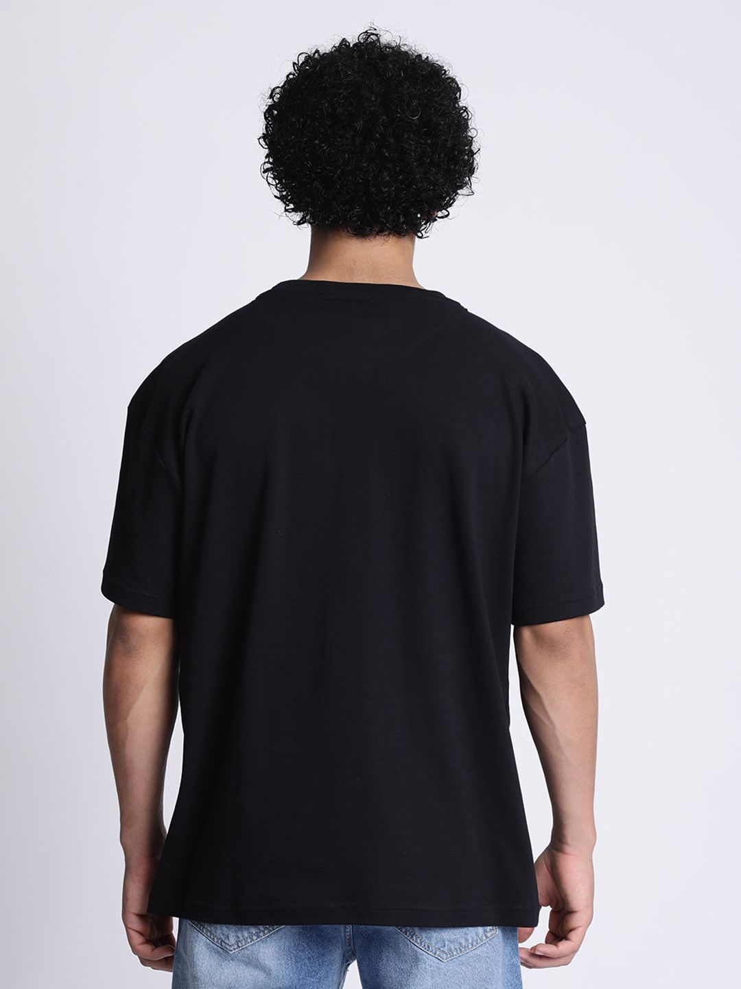 Bene Kleed Men Graphic Printed Round Neck Cotton Oversized T-shirt