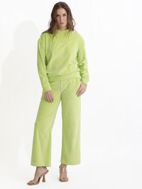 Rareism bulat leher kapas pullover sweatshirt