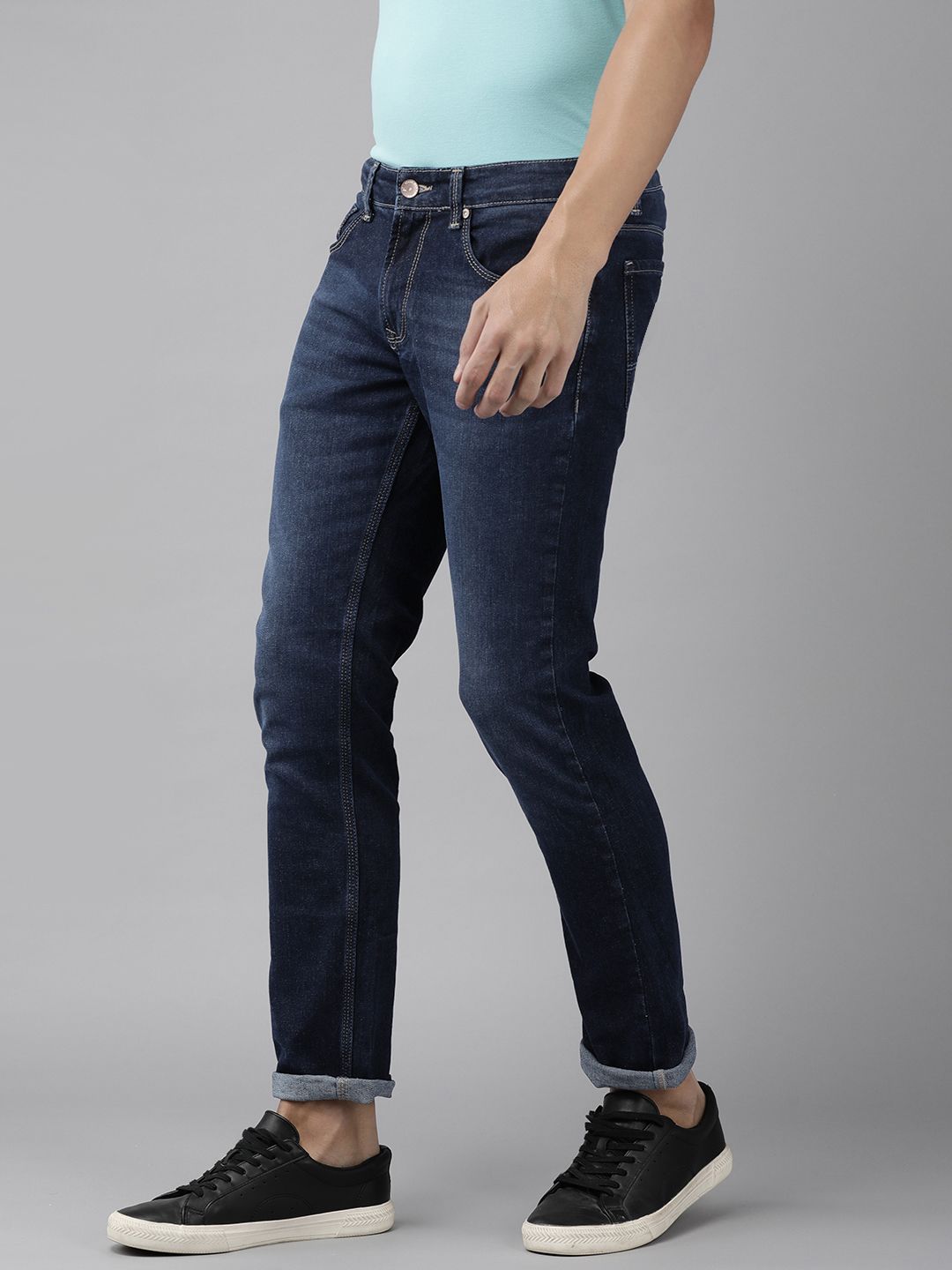 SPYKAR Men Rovers Fit Mid-Rise Light Fade Stretchable Jeans