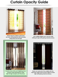 Story@home Nature White & Grey 2 Pieces Ethnic Motifs Printed Window Curtains