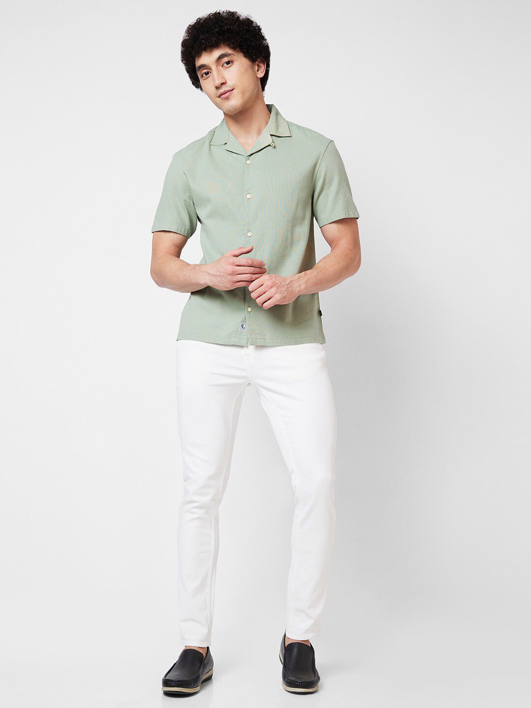 SPYKAR Short Sleeves Cotton Casual Shirt