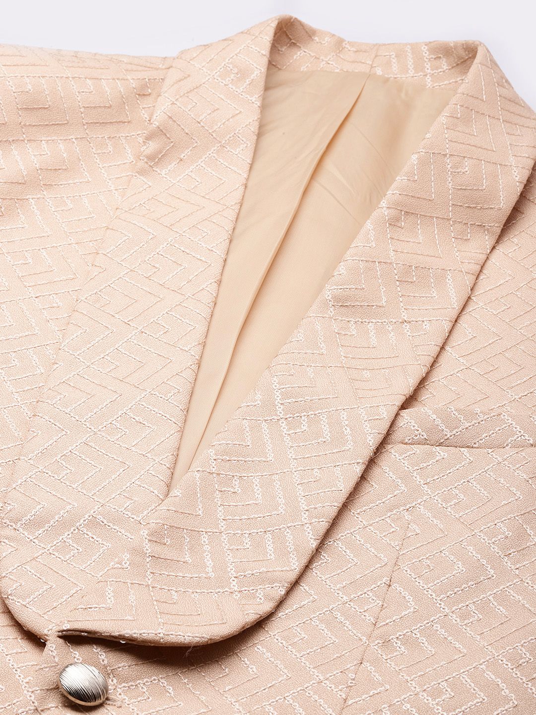 House of Pataudi Single-Breasted Sequinned Blazers
