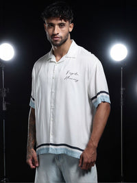 Baju Lengan Pendek Kapas Grafik Fragile Bird Eszett