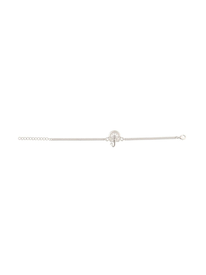 Voylla Silver-Toned Bracelet Style Rakhi