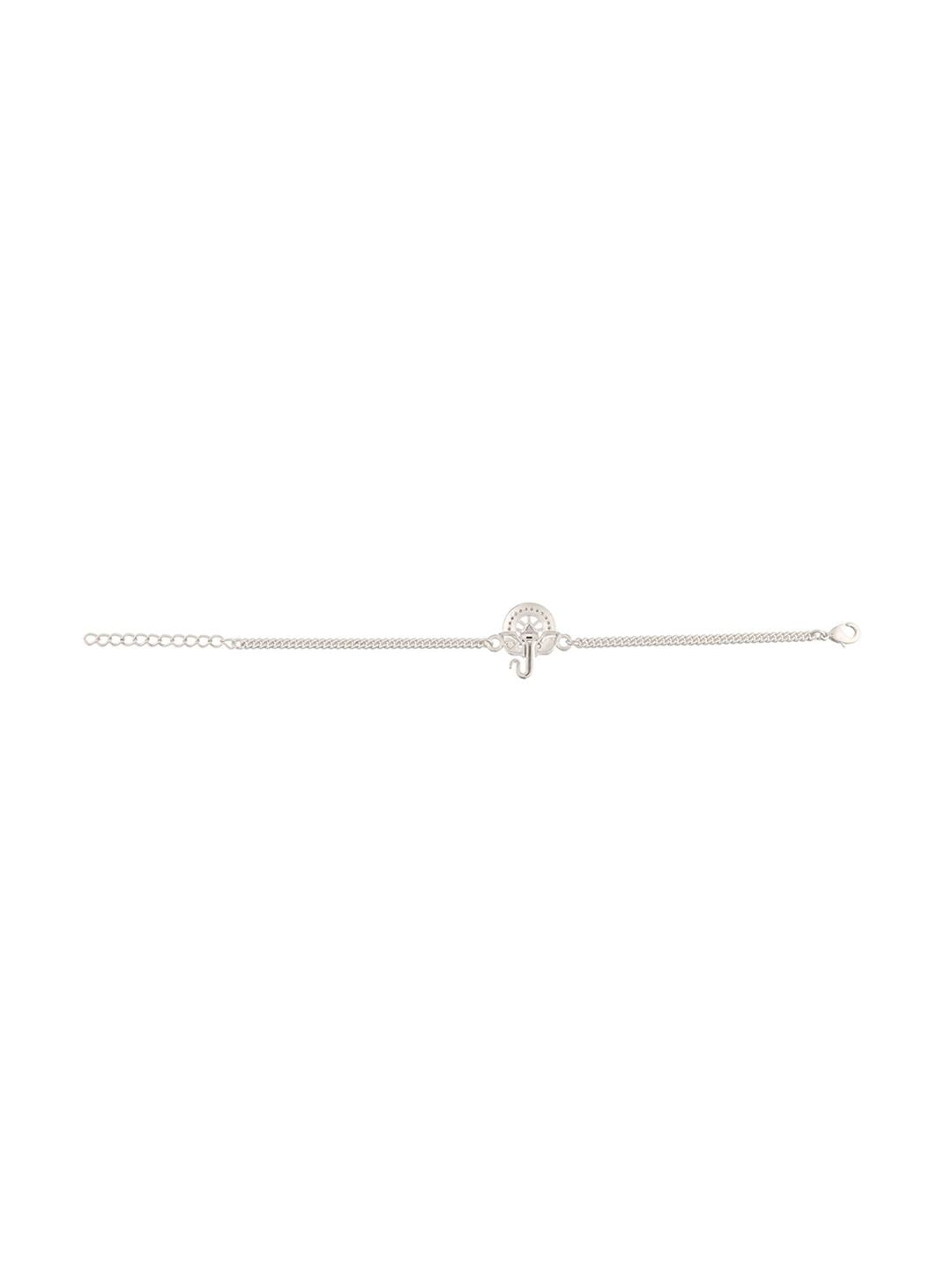 Voylla Silver-Toned Bracelet Style Rakhi