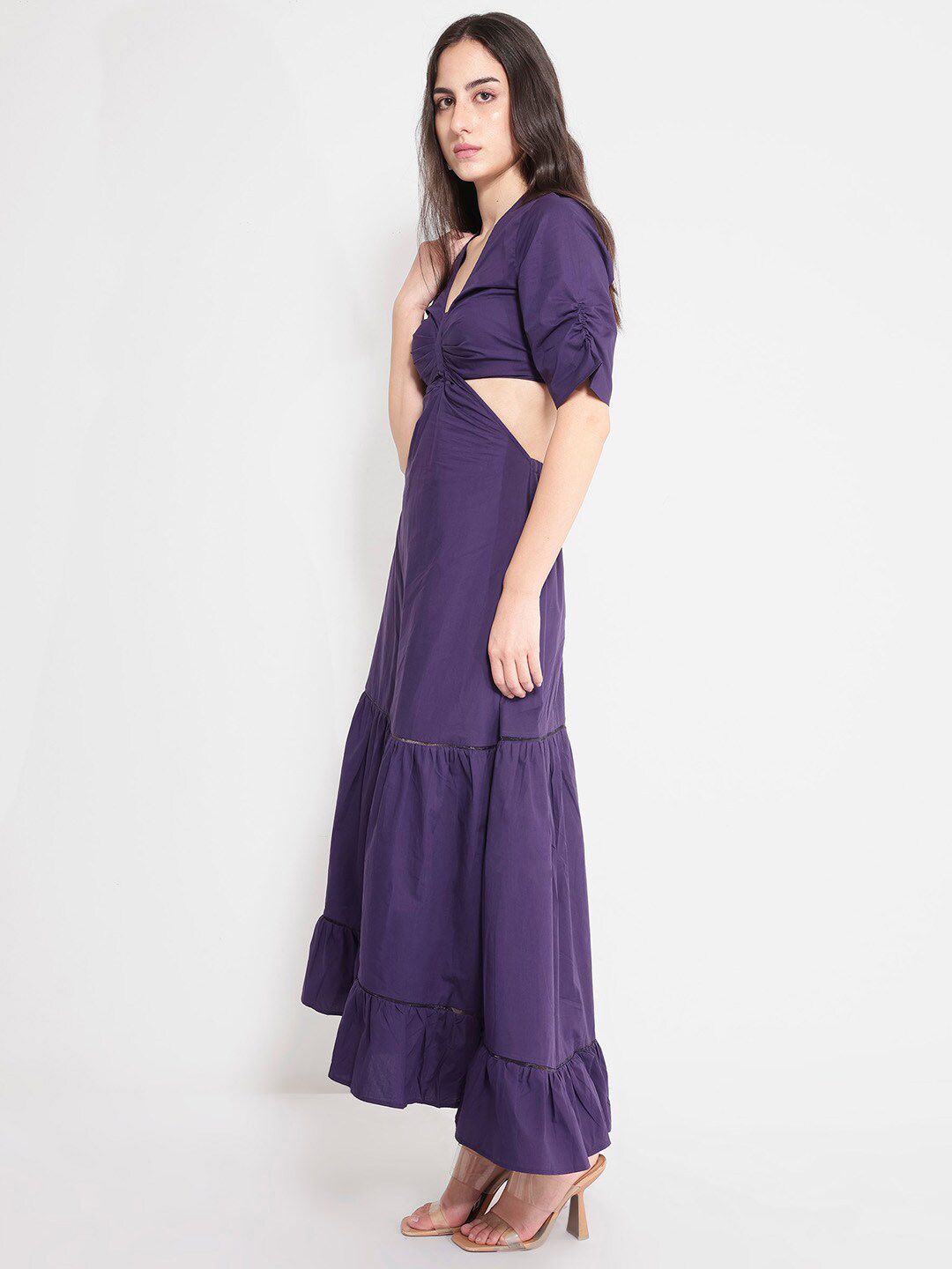 Rareism Cut Out Maxi Dress