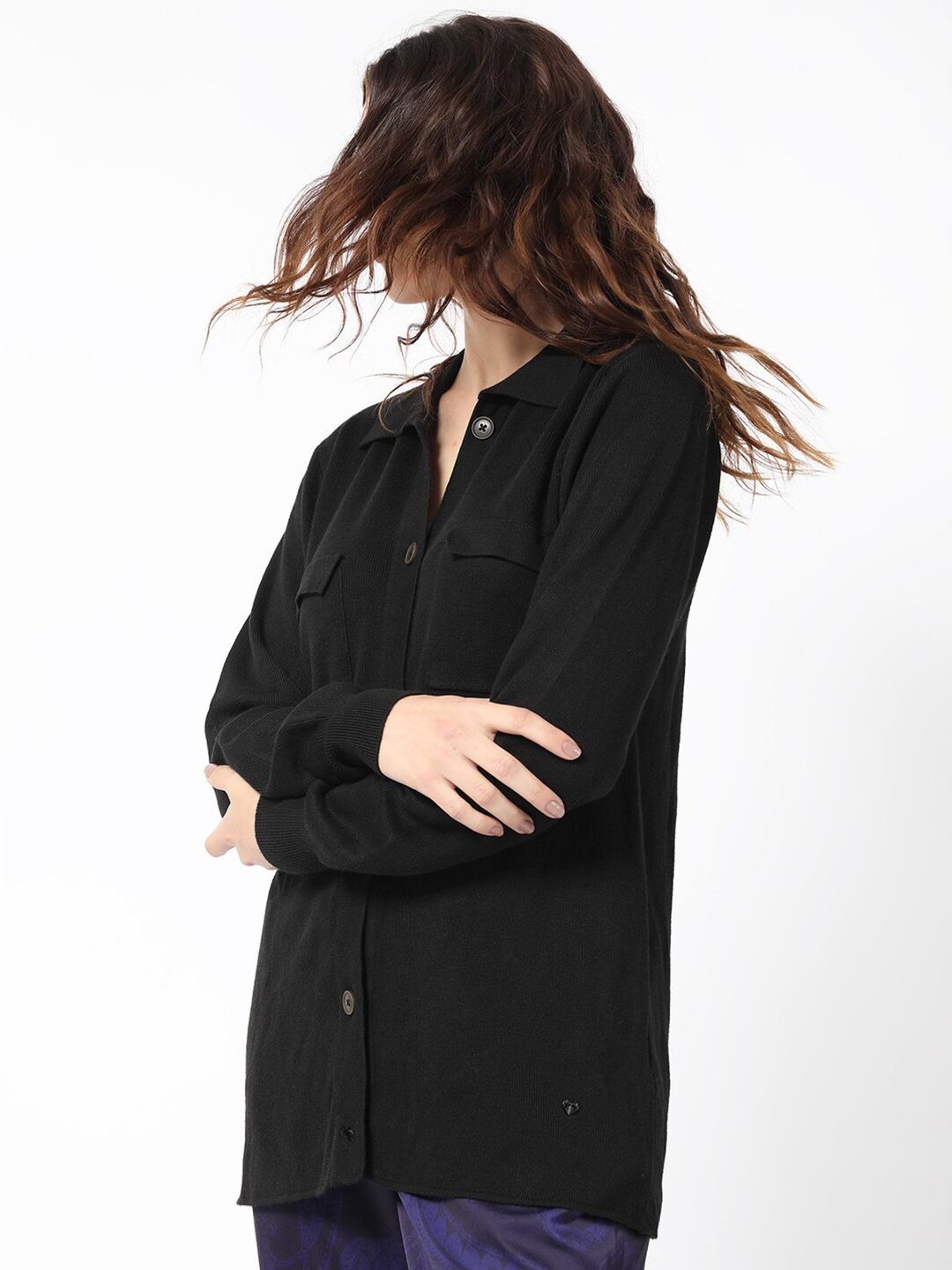 RAREISM Regular Fit Spread Collar Casual Shirt
