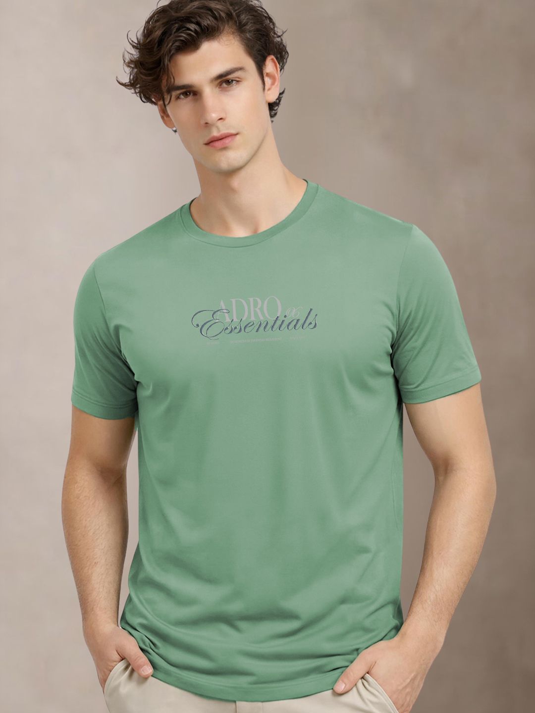 ADRO Men Typography Printed T-shirt