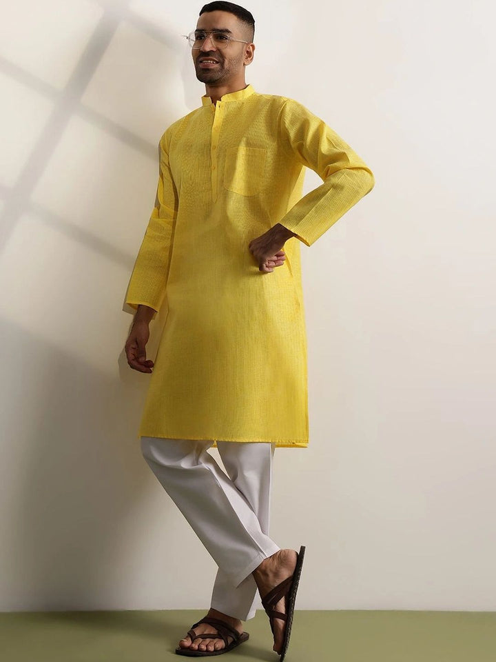 Anouk Men Regular Pure Cotton Kurta with Trousers