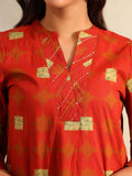 Mamicha Women Printed Regular Thread Work Pure Cotton Kurta with Palazzos