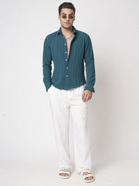 VASTRADO Men Classic Slim Fit Opaque Casual Shirt