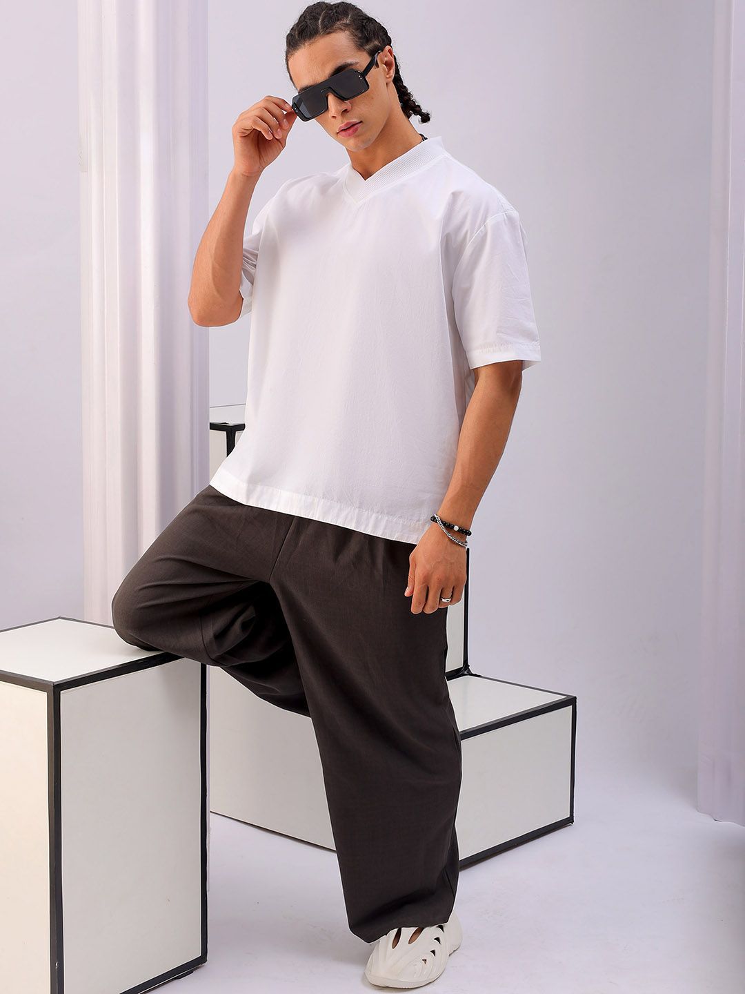 The Indian Garage Co Men Boxy Opaque Casual Shirt