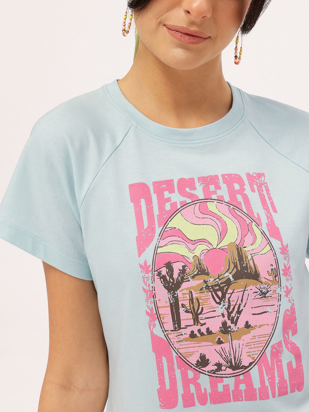 DressBerry Trendsetter Tales Printed Boxy T-shirt