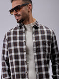 The Indian Garage Co Men Slim Fit Checked Casual Shirt