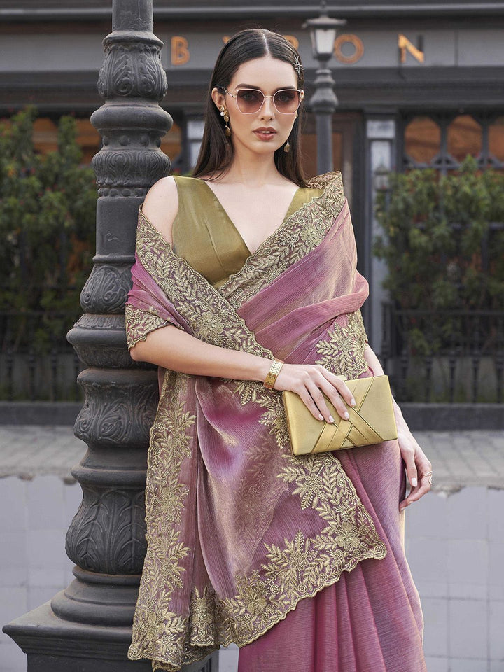 Tikhi Imli Embroidered Saree