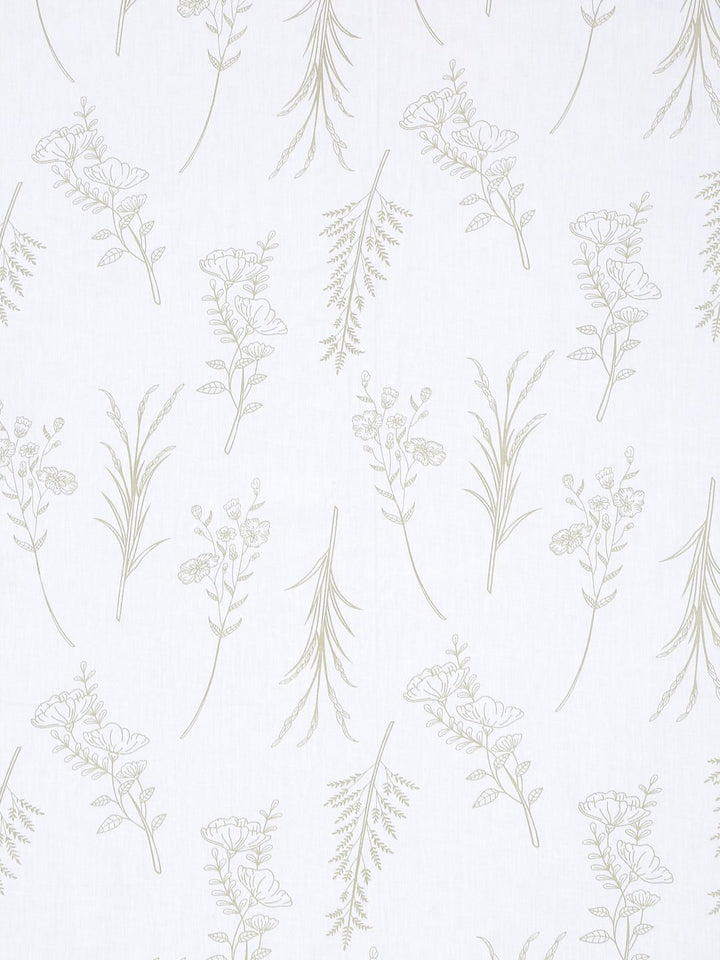 Myntra Elegant Homes White Floral 400 TC Cadar dengan 2 Sarung Bantal