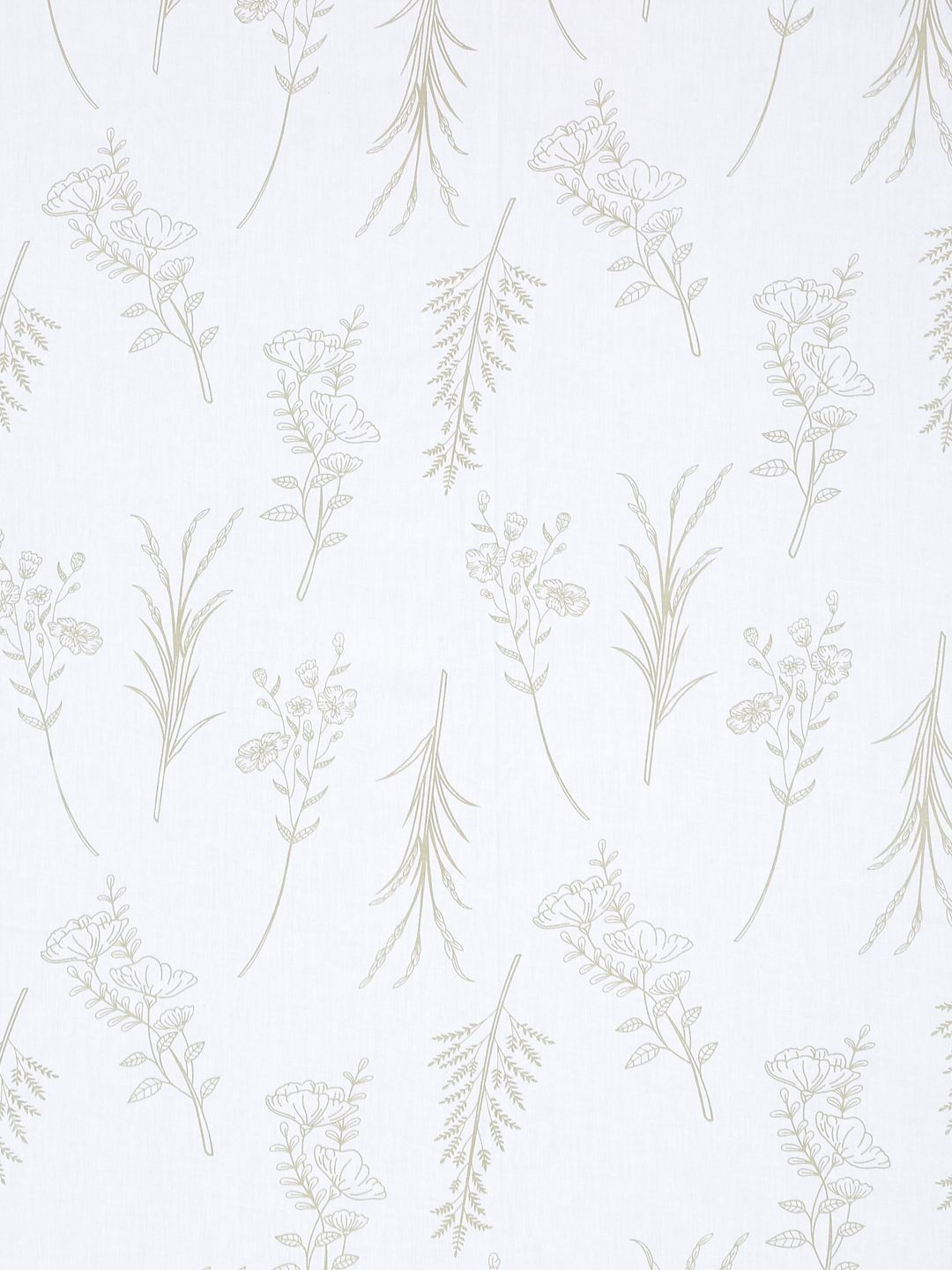 Myntra Elegant Homes White Floral 400 TC Cadar dengan 2 Sarung Bantal