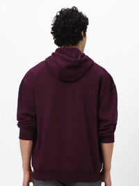 Urbano Fashion Men's Cotton Solid Oversized Hooded Neck Sweatshirt