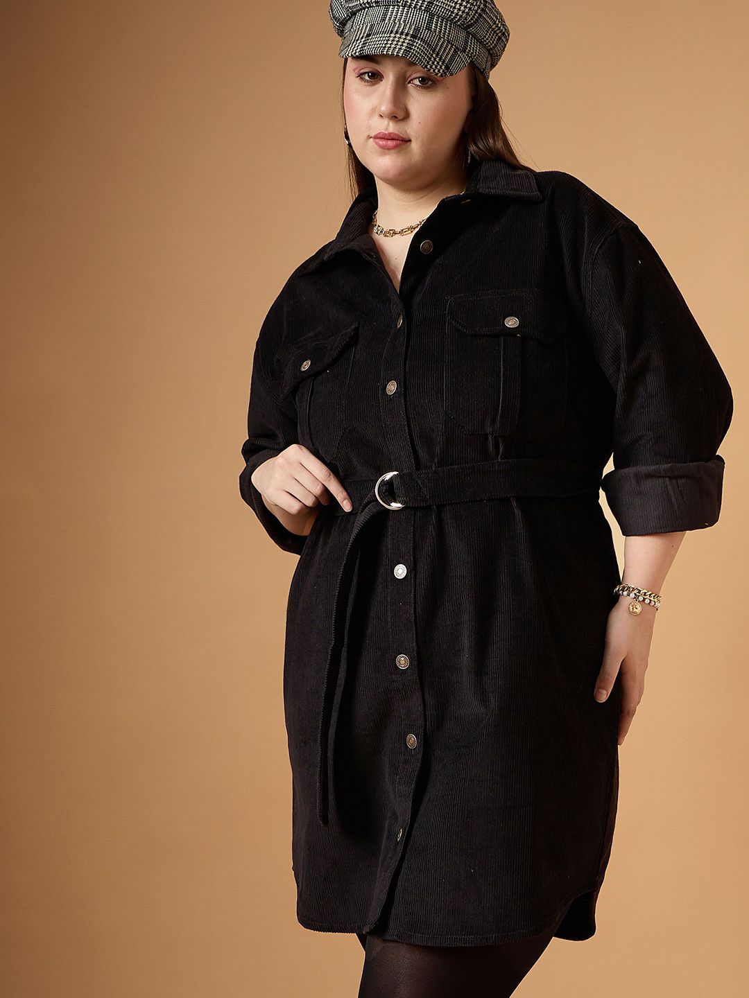 SASSAFRAS Curve Shirt Dress