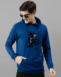 ADRO Lelaki Cotton Printed Hooded Sweatshirt