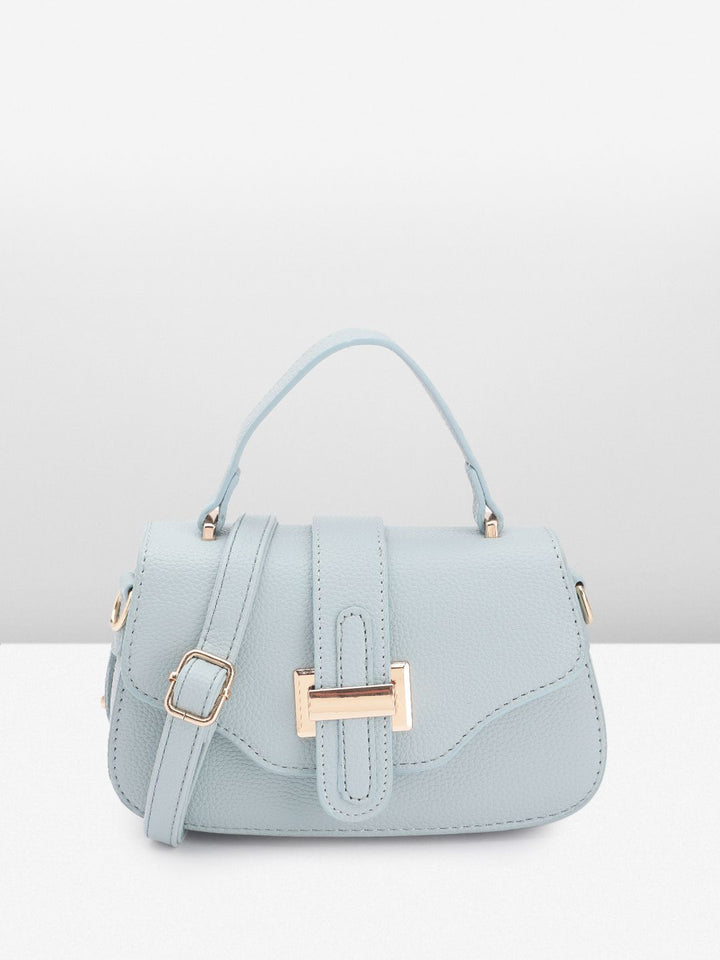 DressBerry Textured Structured Satchel Bag