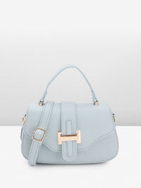 DressBerry Textured Structured Satchel Bag