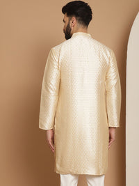 Kurta Kerja Benang Sulam Anouk Men Beige