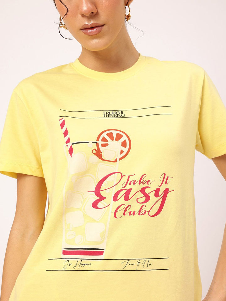 DressBerry Vivid Vibrance Printed T-shirt