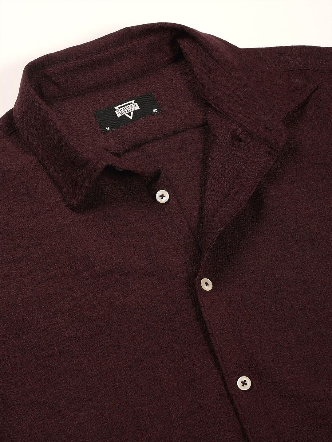Thomas Scott Men Slim Fit Button-Down Collar Casual Shirt