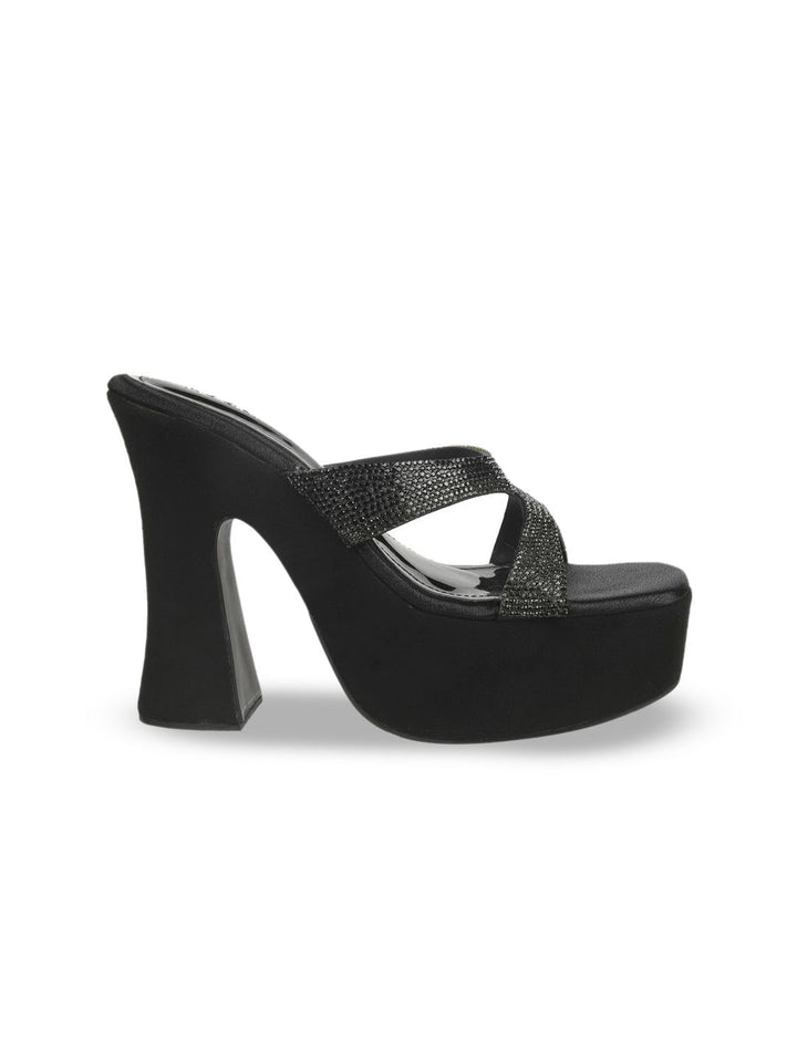 Mochi Embellished Block Sandals