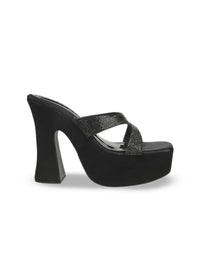 Mochi Embellished Block Sandals