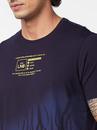 SPYKAR Abstract Printed Slim Fit T-shirt