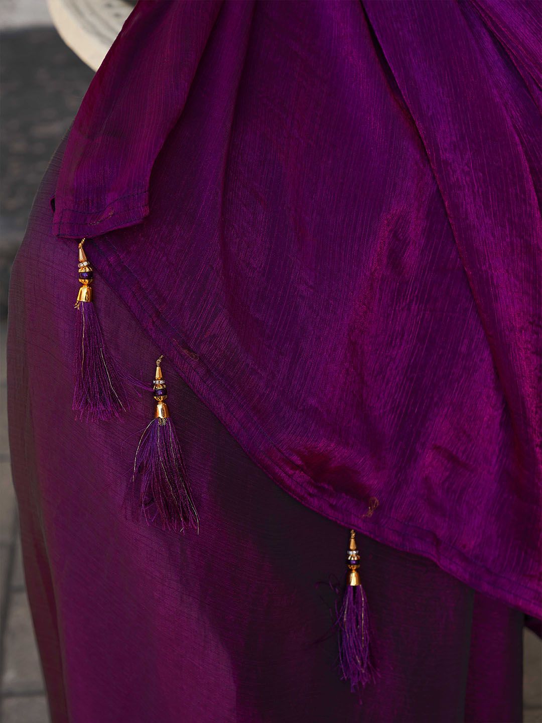 Tikhi Imli Poly Chiffon Saree