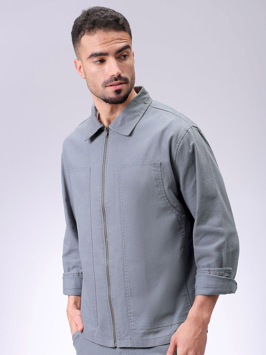 The Indian Garage Co Men Open Front Jacket