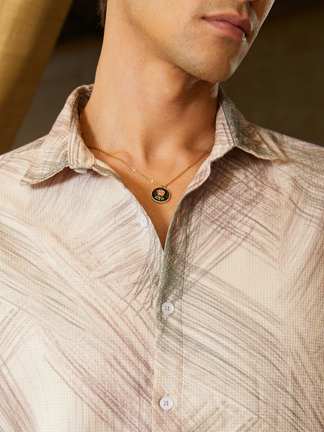 Campus Sutra Men Comfort Abstract Printed Casual Shirt