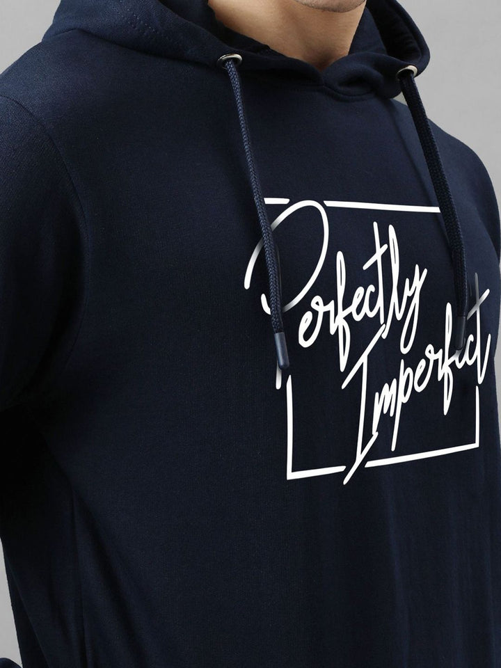ADRO Men Printed Hooded Sweatshirt