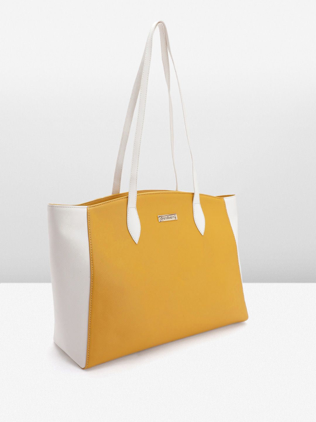DressBerry Colourblocked Structured Shoulder Bag