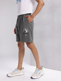 HRX by Hrithik Roshan Men Graphic Print Mid-Rise Lifestyle Shorts