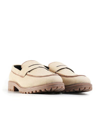 MONKSTORY Cosmopolitan Dune Penny Loafers - Beige