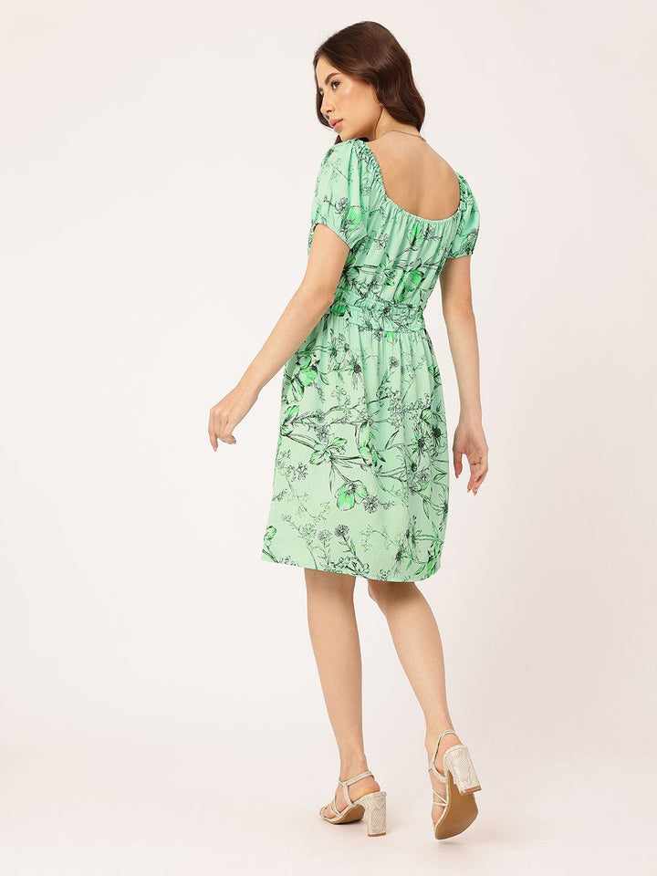 DressBerry Garden Party Smocked A-line Dress