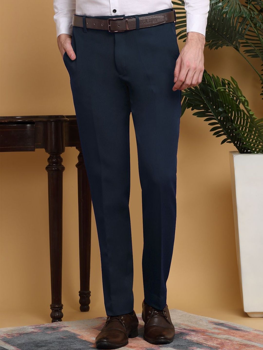Moda Rapido Men Slim Fit Easy Wash Pleated Seluar