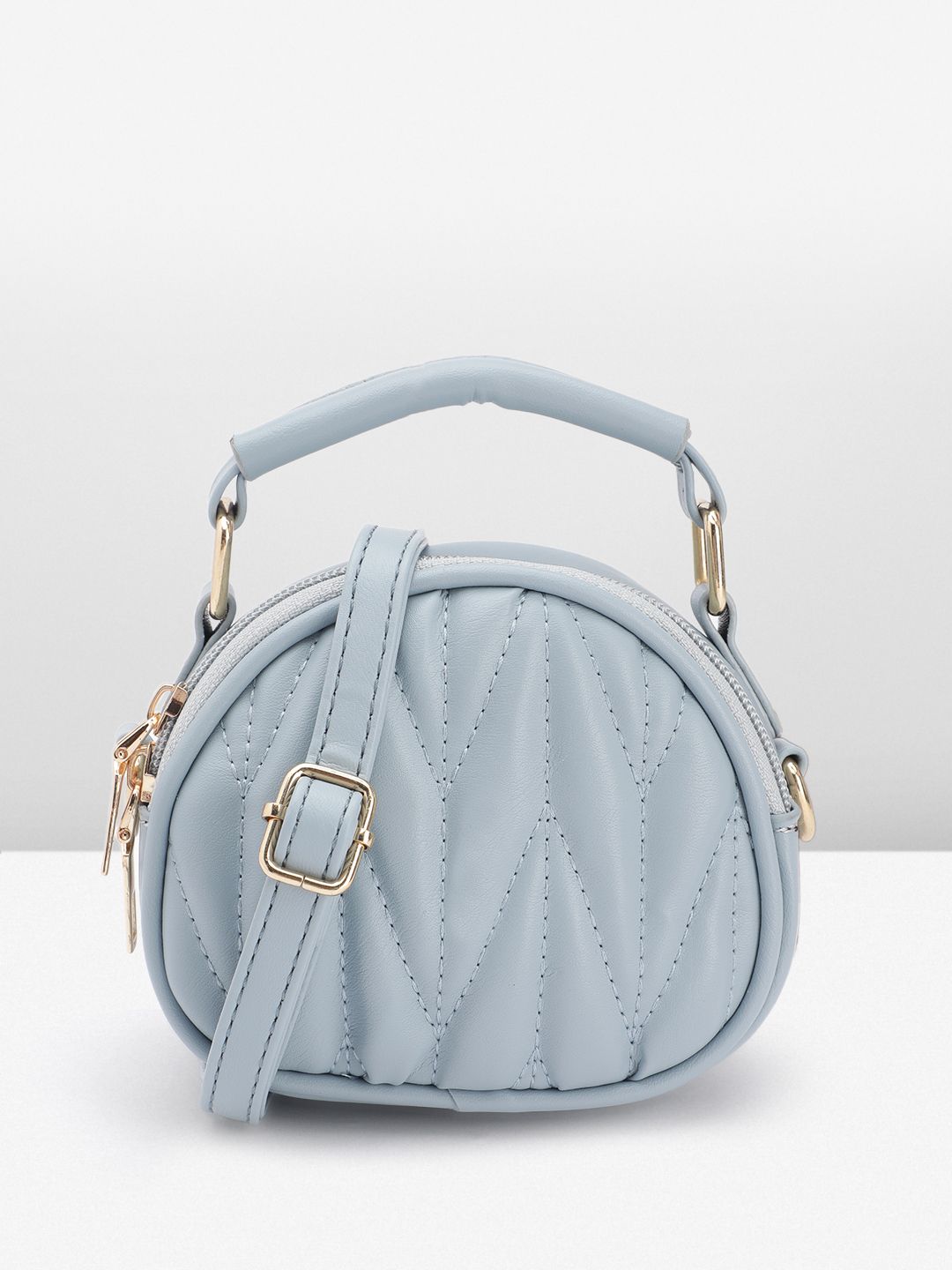 DressBerry Quilted Handheld Bag with Detachable Sling Strap