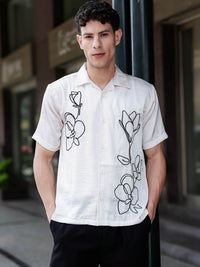 Eszett Men Floral Printed Casual Shirt